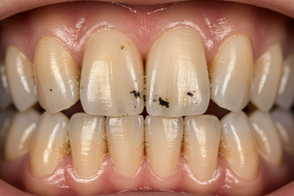 reeally really bad staind teeth