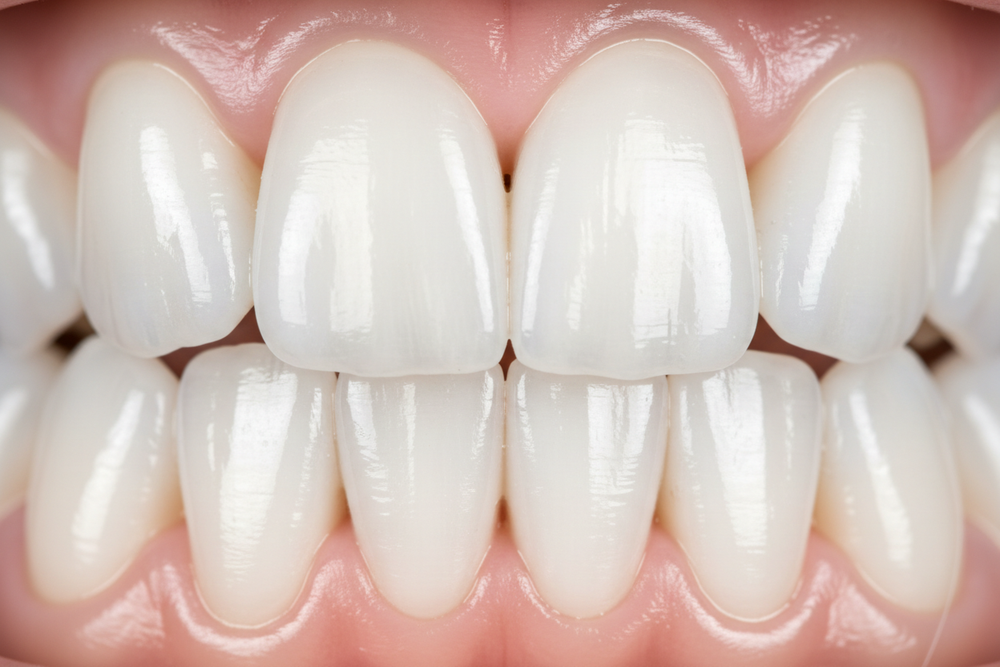 teeth really close clean